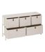 Commode basse 5 tiroirs TISSA - Beige-3