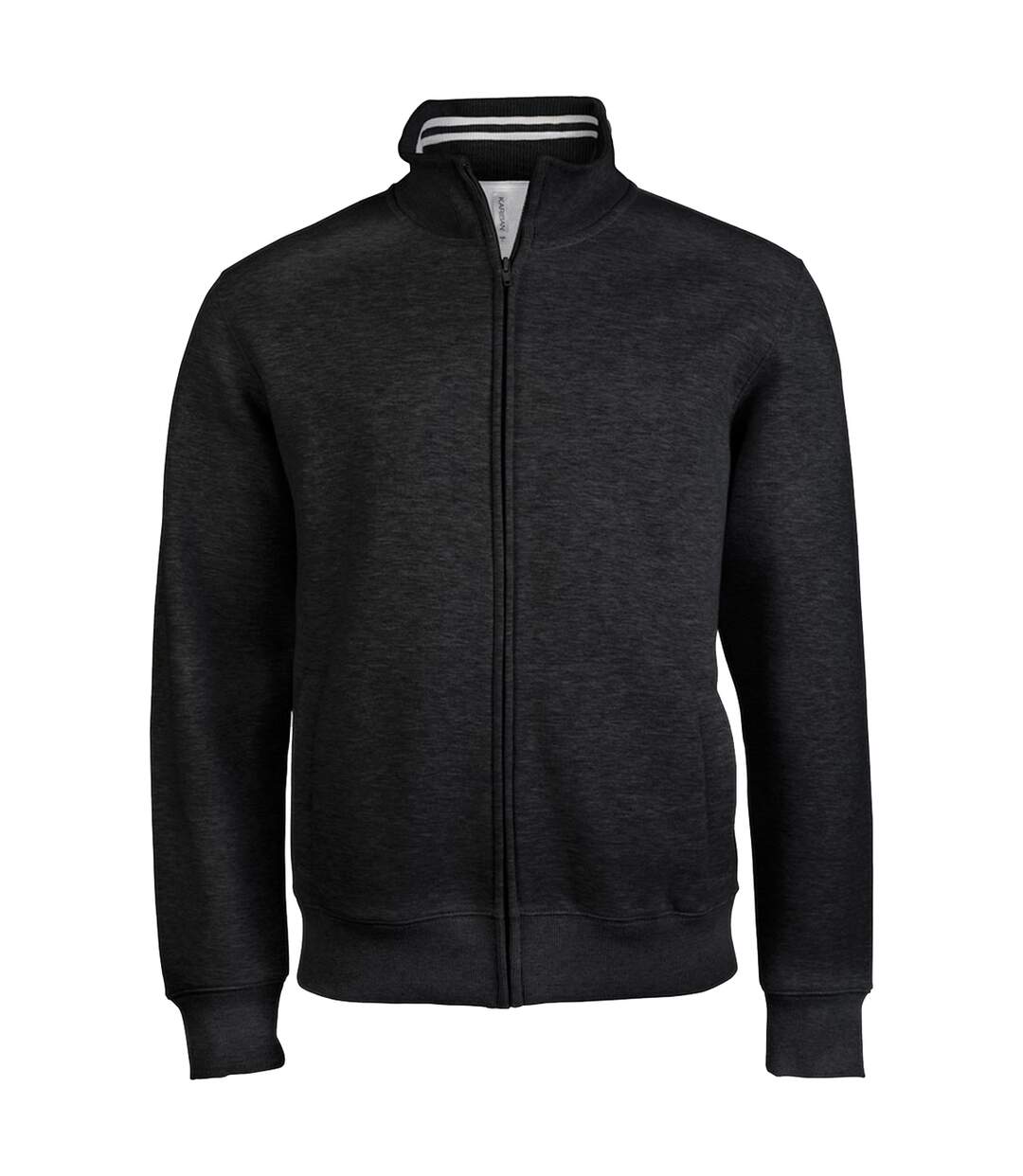 Mens full zip fleece jacket black Kariban