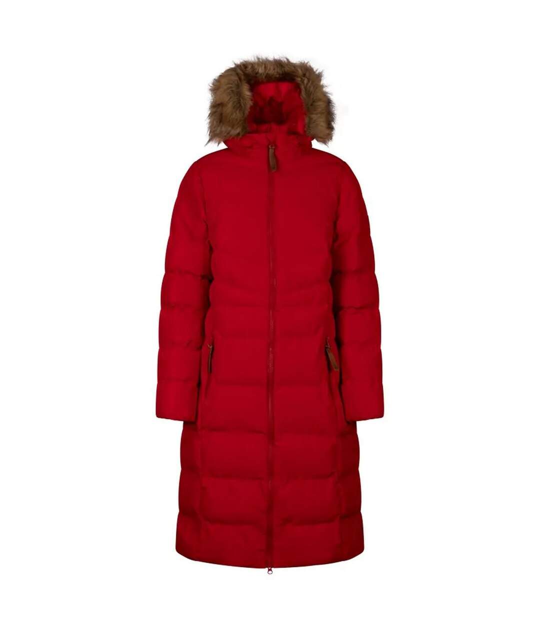 Doudoune longue audrey femme rouge Trespass-1