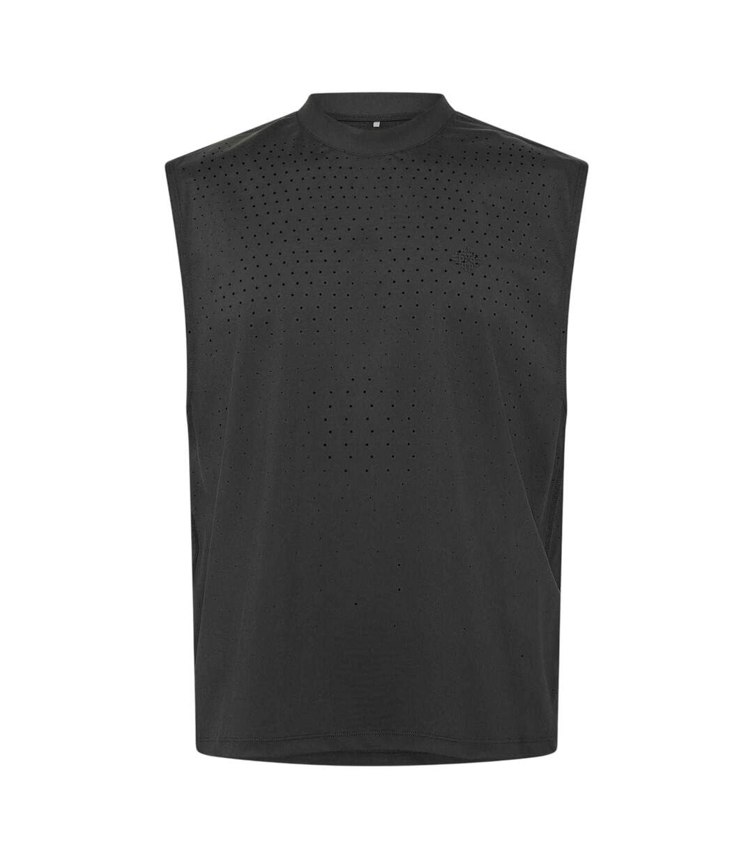 Débardeur Entraînement Motif/style Perforé Homme Noir Couture Club-3