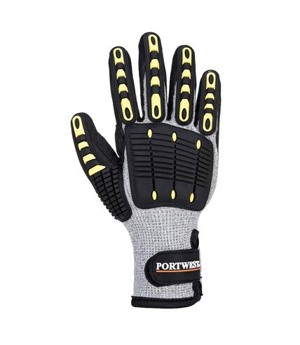 Unisex adult a729 impact resistant thermal cut resistant gloves xl grey/black Portwest