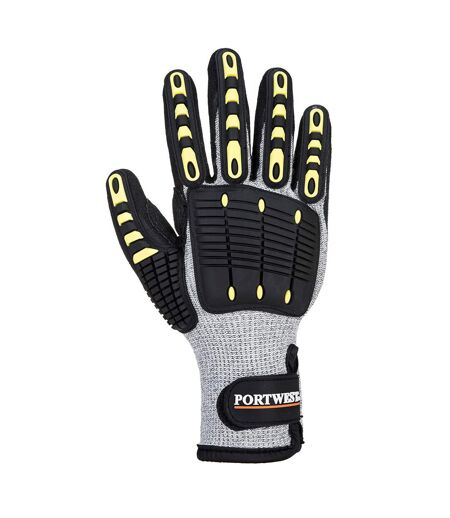 Unisex adult a729 impact resistant thermal cut resistant gloves xl grey/black Portwest