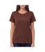 T-Shirt marron femme teddy smith ribelles-1
