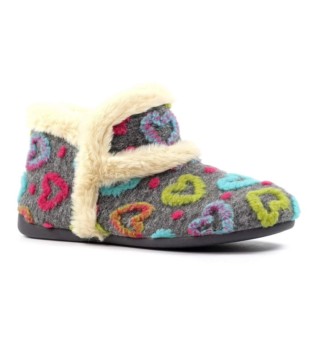 Chaussons Bottines Angel Femme Gris Lunar-1