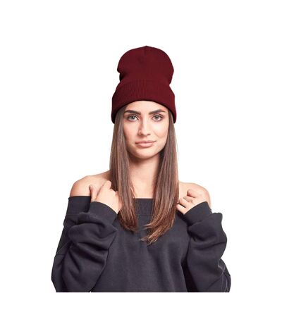 Bonnet Épais Long Adulte Unisexe Bordeaux Yupoong