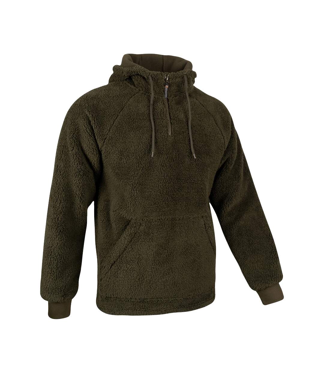 Sweat À Capuche Homme Olive Foncé Speero-4