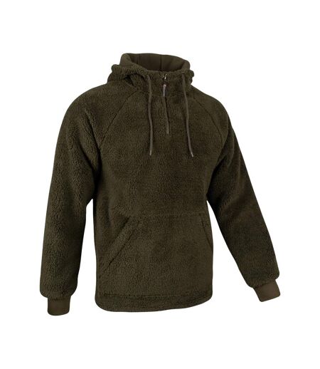 Sweat À Capuche Homme Olive Foncé Speero