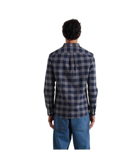 Chemise Motif/style À Carreaux Brewer Homme Bleu Farah