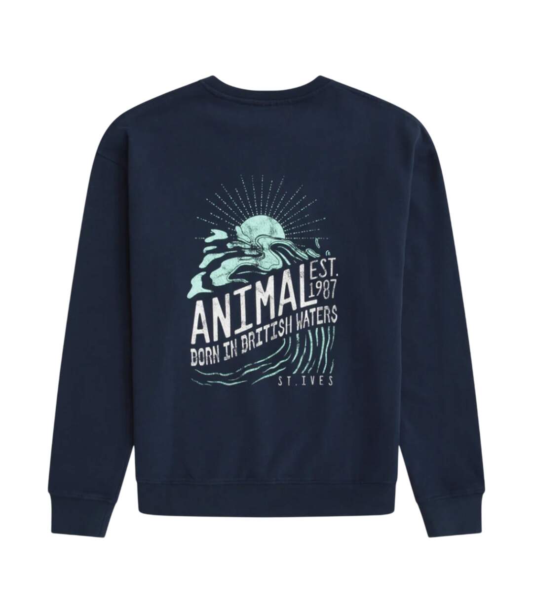 Sweat St Ives Homme Bleu Marine Animal-2