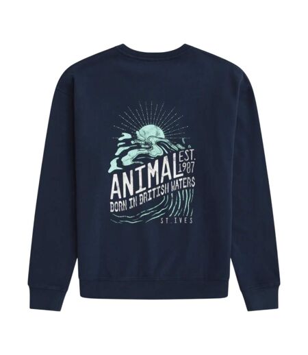 Sweat St Ives Homme Bleu Marine Animal