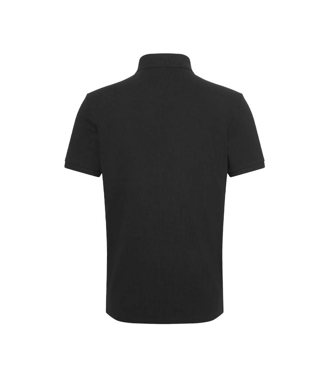Polo noir homme calvin klein jeans ss monogram pique-2
