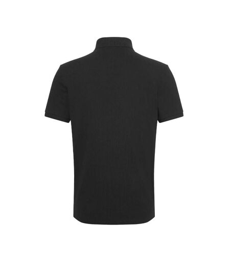 Polo noir homme calvin klein jeans ss monogram pique