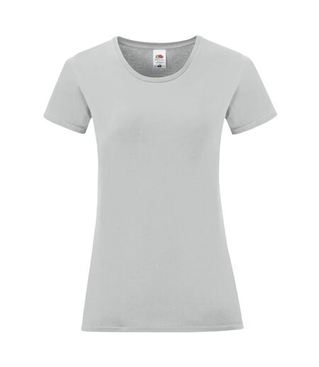 Fruit Of The Loom - T-shirt manches courtes ICONIC - Femme (Gris clair) - UTPC3400
