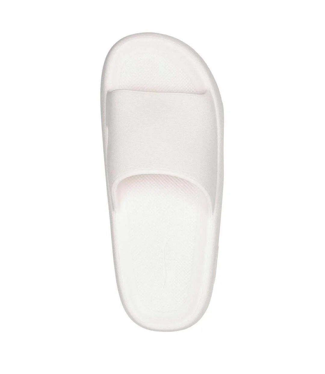 Claquettes Motif/style 1 Seule Sangle Femme Blanc Skechers-4