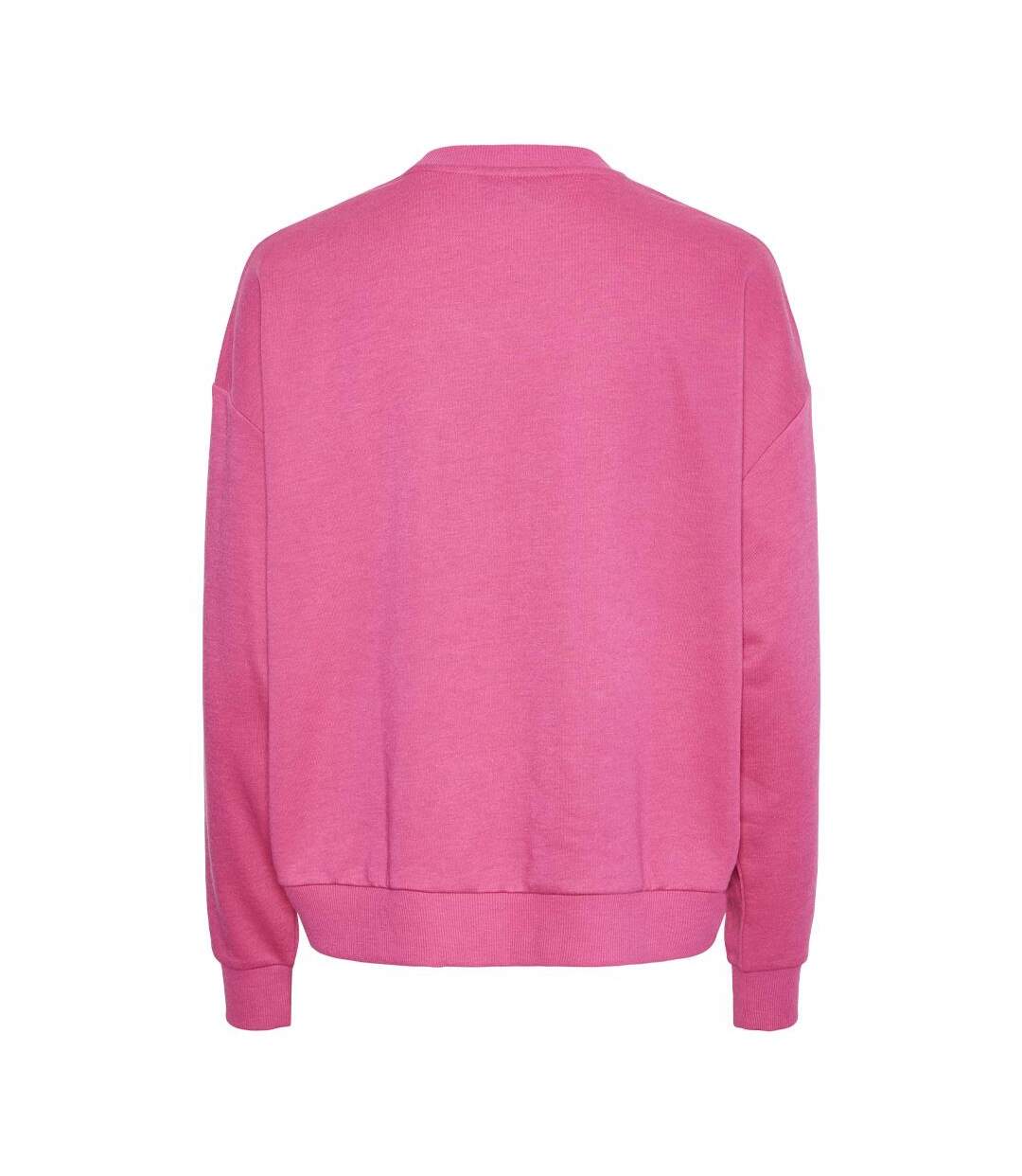 Sweat rose femme pieces polise-2