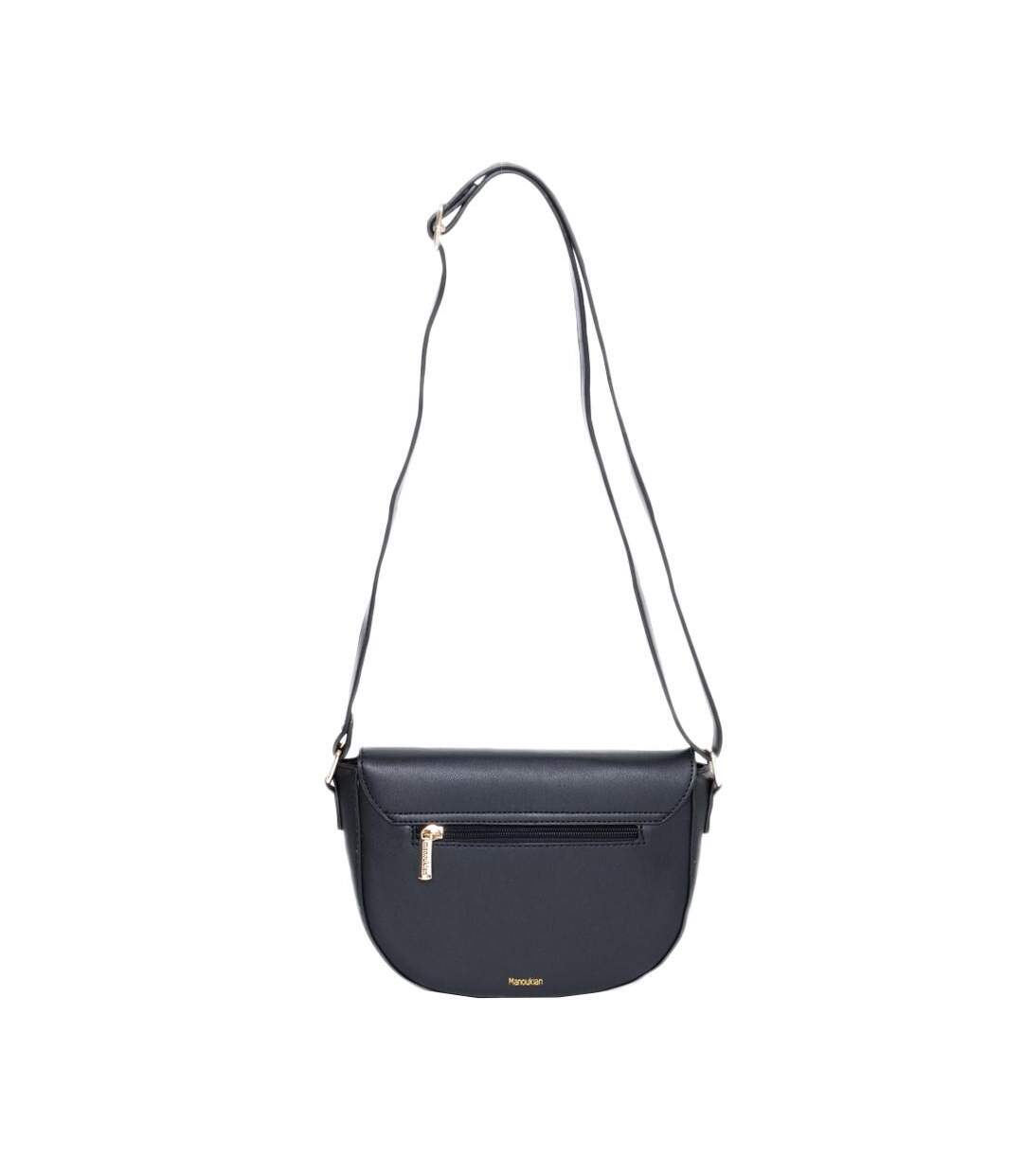 Sac bandoulière Noir Femme Manoukian Daisy - Taille unique-2