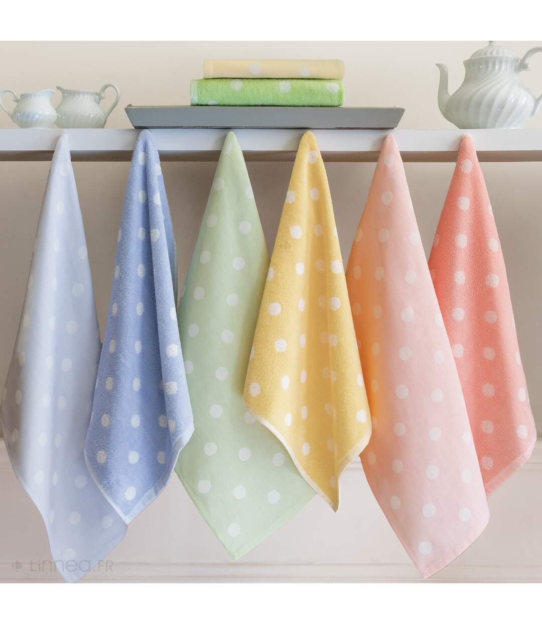 Lot de 2 torchons de cuisine toile coton SPOT II-2