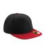 Casquette Ajustable Original Adulte Noir Rouge Beechfield-1