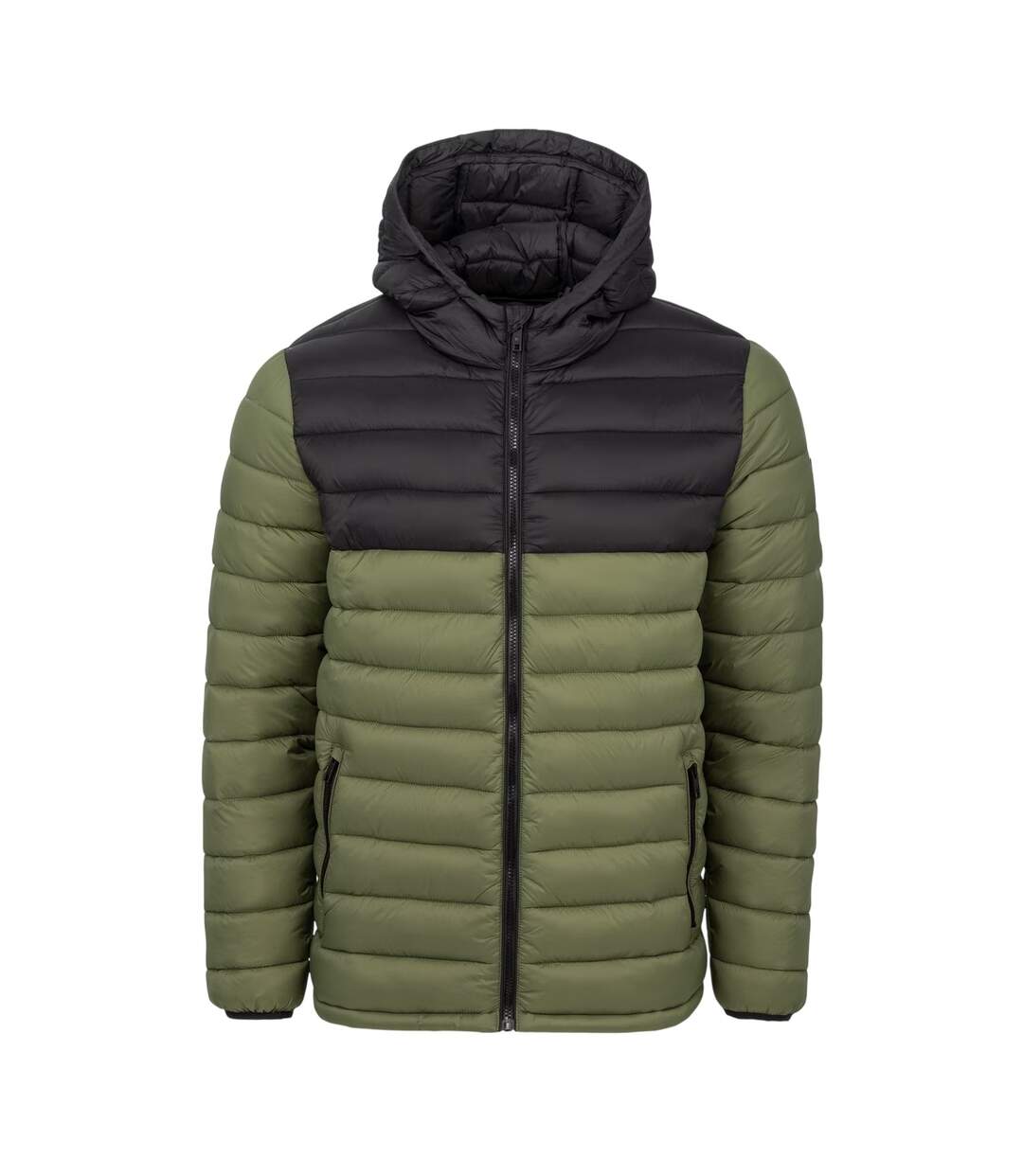 Doudoune À Capuche Motif/style Micro Homme Vert Kaki SoulCal-1