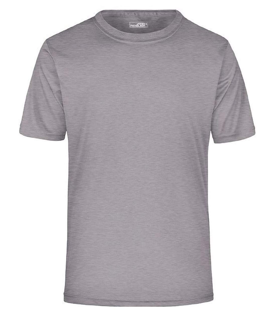 t-shirt respirant JN358 - gris clair- col rond - Homme-1