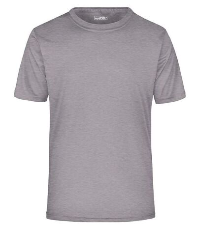t-shirt respirant JN358 - gris clair- col rond - Homme