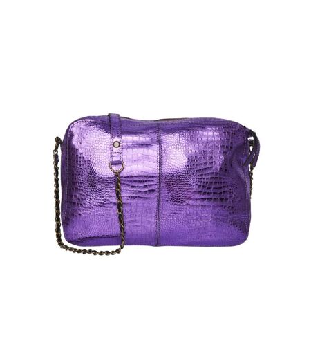 Sac à bandoulière violet femme pieces naina - taille unique