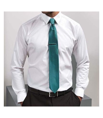 Premier - Cravate à motif pied de poule - Homme (Turquoise) (Taille unique) - UTRW5239