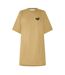Robe T-shirt Motif/style Imprimé Zèbre Femme Jaune Noir Blanc Off White-1