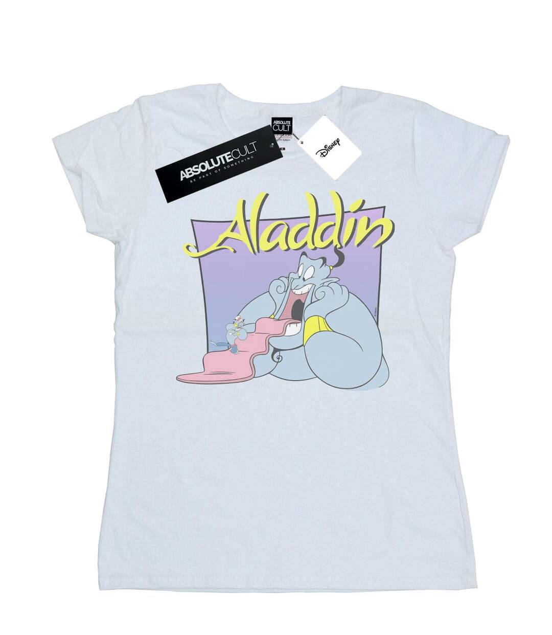 Disney - T-shirt ALADDIN GENIE WISHING DUDE - Femme (Blanc) - UTBI15847-1