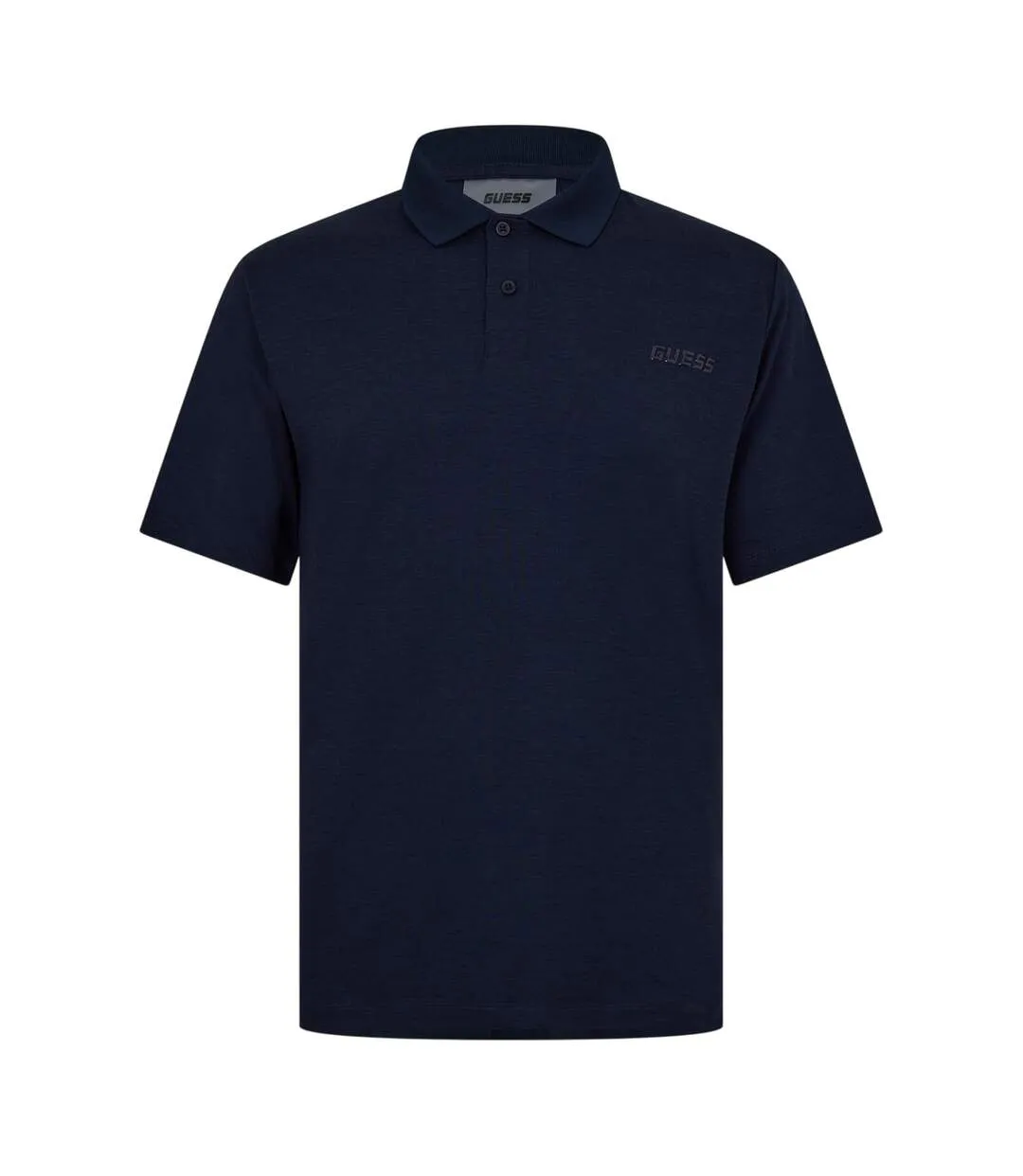 Mens Logo Polo Shirt Blue Guess-1