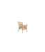 Chaise de Jardin Avec Accoudoirs Cane 92cm Naturel-4