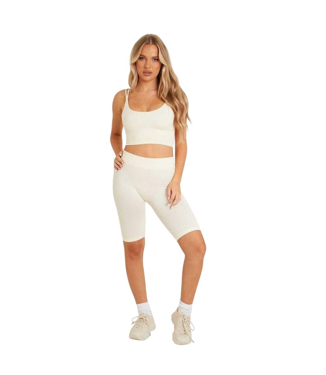Cuissard De Cyclisme Femme Crème Missy Empire-3