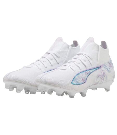 Womens/ladies Ultra 5 Match+ Brilliance Firm Ground Football Boots White Puma