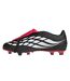 Mens Predator Firm Ground Football Boots Black Red Adidas-3