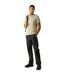 Pantalon Imperméable Uni À Taille Élastiquée Homme Vert Sombre Regatta-1