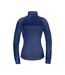 Womens/ladies recycled fitness jacket navy Spiro