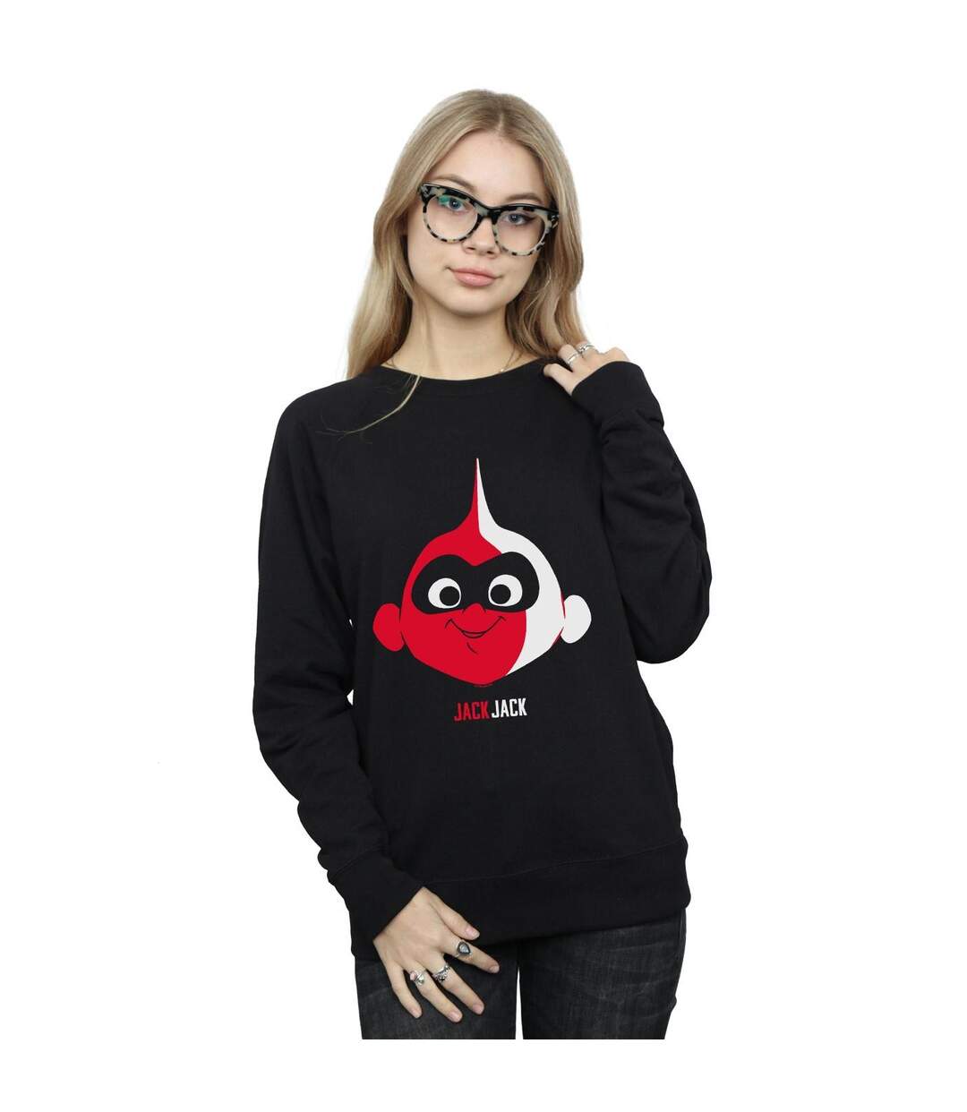 Disney Sweatshirt Incredibles 2 Incredible Baby Womens/Ladies (Noir) - UTBI32116-2