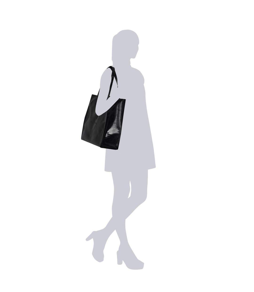 Tote Bag Motif/style Grand Croccon Taille Unique Noir Ted Baker-3