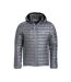 Mens Hudson Padded Jacket Grey Clique-1