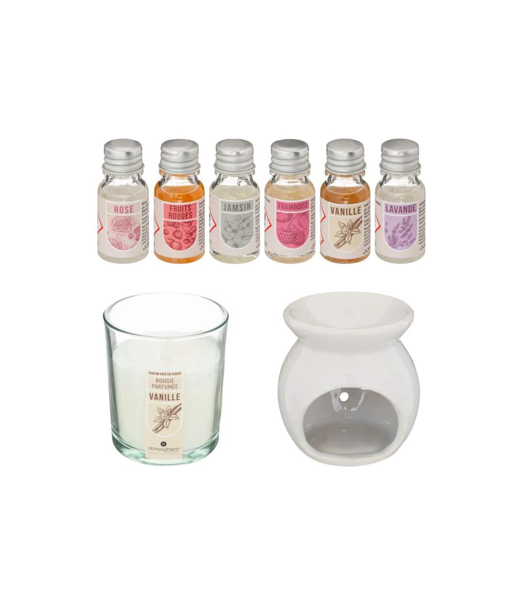 Coffret Senteur 8 Pièces Bien-être 20cm Jasmin-2