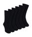6 Pack Mens Bamboo Non Elastic Socks Soft Breathable Everyday Comfort-1