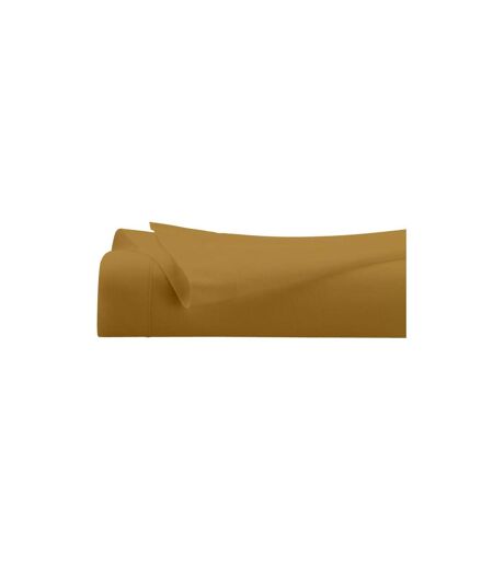 Drap Plat 1 Personne Percale 180x290cm Mordoré