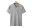 CHALLENGER REMY4 : Polo manches courtes en coton gris chiné pour un confort quotidien absolu-2