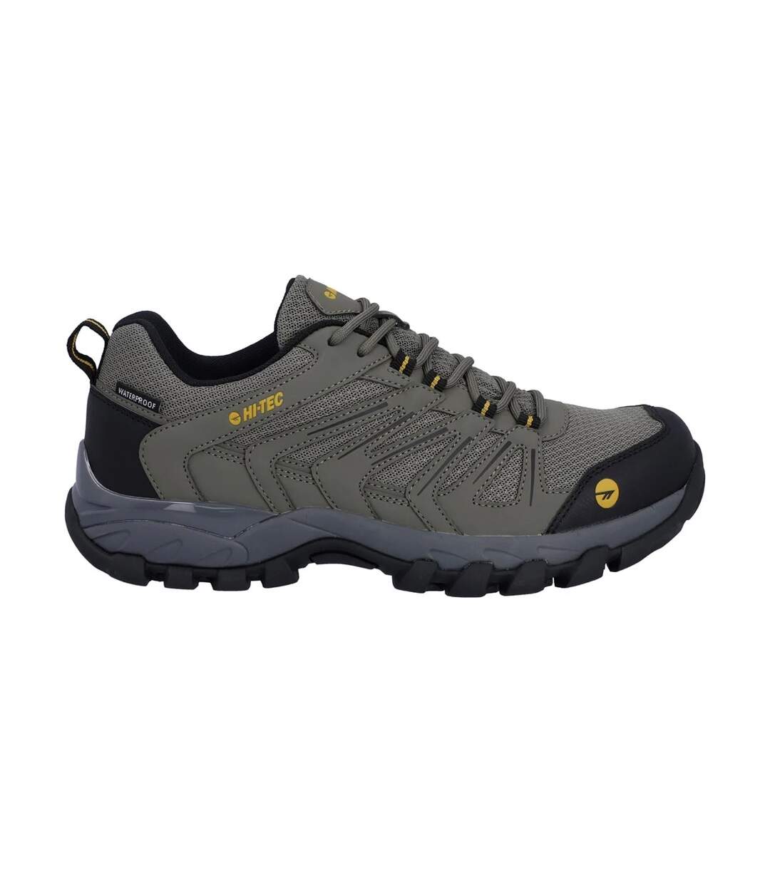 Chaussures Montantes De Randonnée Campana Homme Vieux Vert Kaki Jaune Hi-Tec-1