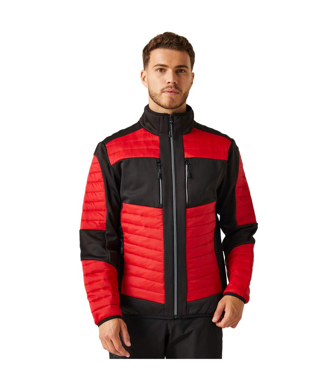 Mens Thermal Hybrid Jacket Classic Red Black Regatta Professional-3