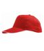 SOLS Unisex Sunny 5 Panel Baseball Cap (Red/White) - UTPC371-3