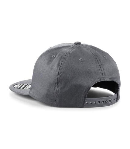 Casquette ajustable rapper gris foncé Beechfield