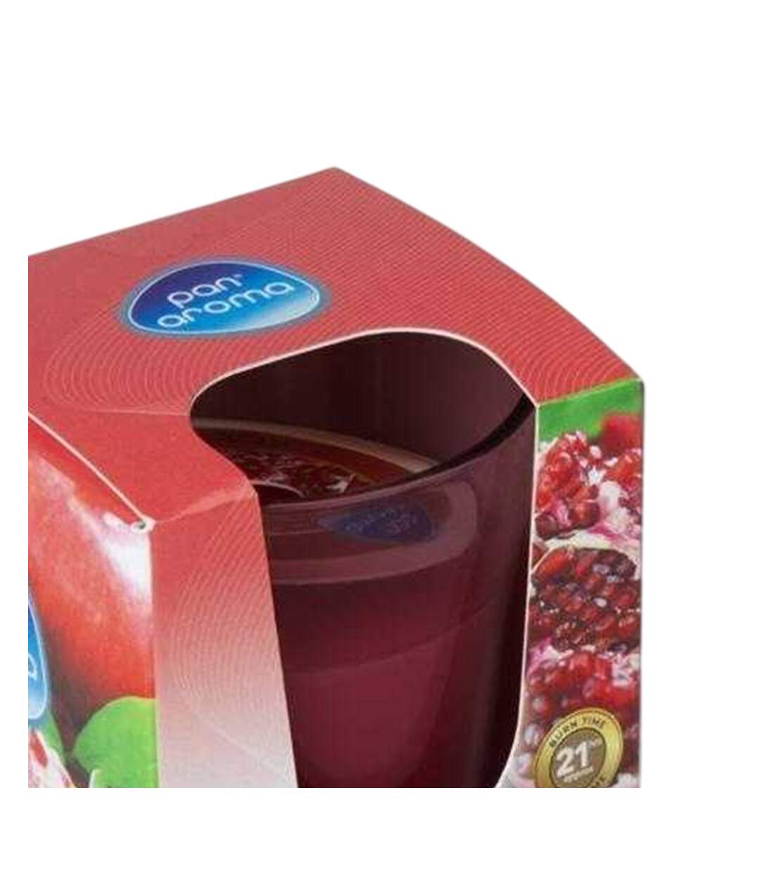 Pomegranate Scented Candle One Size Red Pan Aroma-2