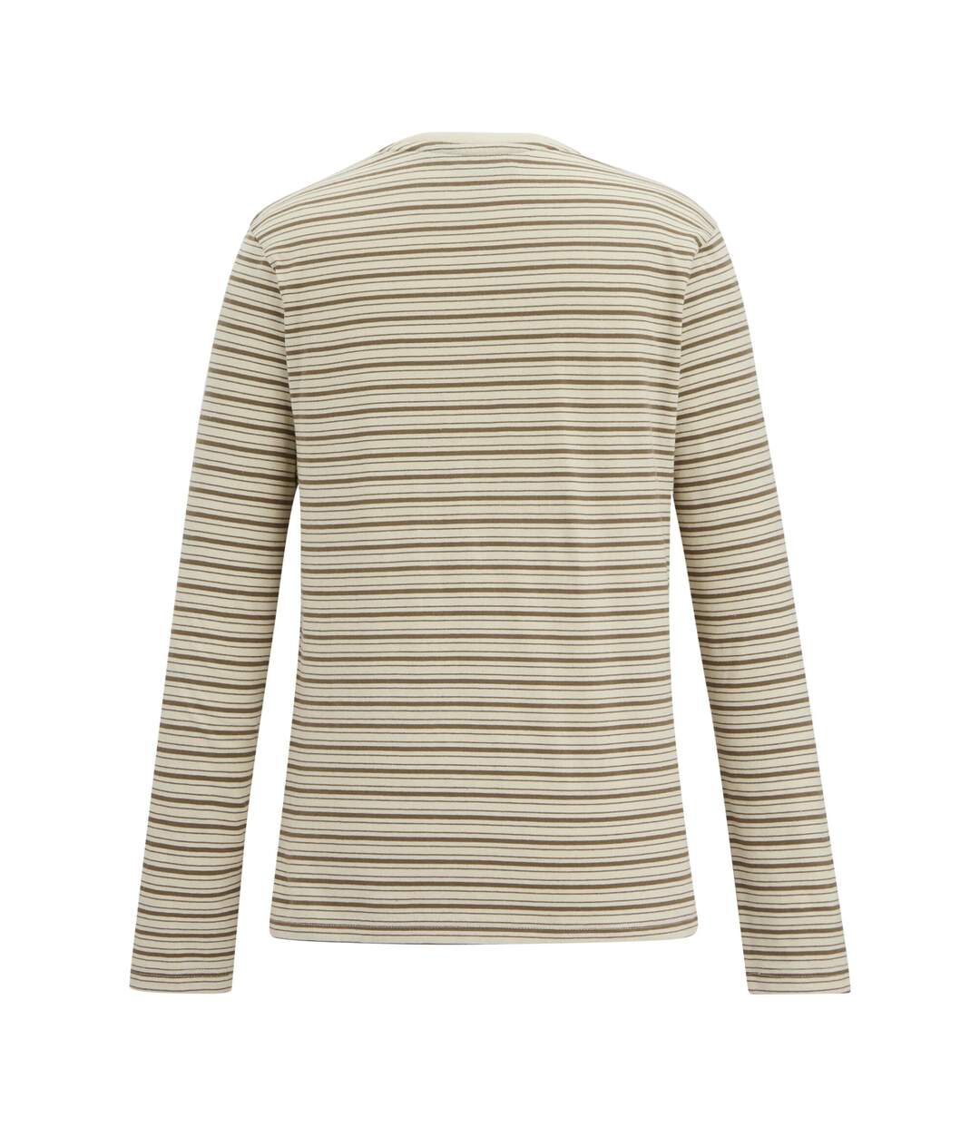 Womens/ladies Federica Stripe Long-sleeved T-shirt Light Vanilla Mocha Regatta-3