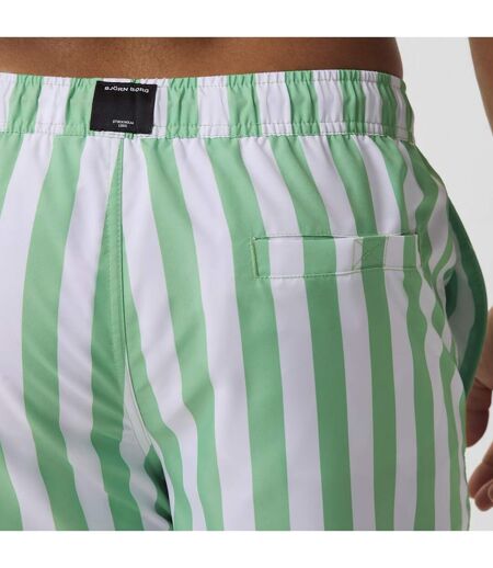Loose Fitting Print Swimming Trunks With Pocket For Men